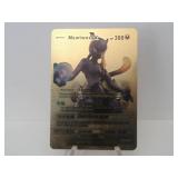 Pokemon Card Rare Gold Mewtwo GX