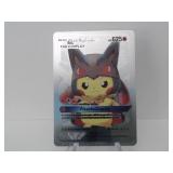 Pokemon Rare Silver Pikachu Mega Lucario