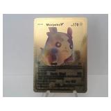 Pokemon Card Rare Gold Morpeko V
