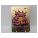 Pokemon Card Rare Gold Pikachu Mega Diancie