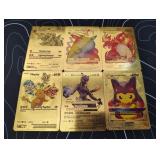 Pokemon Rare Gold Foil Cards Lot