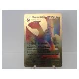 Pokemon Card Rare Gold Charizard GX Rainbow