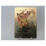 Pokemon Card Rare Gold Pikachu V