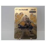 Pokemon Card Rare Gold Iron Hands EX