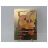 Pokemon Rare Gold Pikachu V