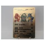 Pokemon Card Rare Gold Charizard, Squirtle GX