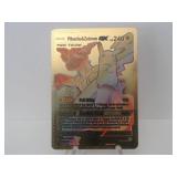 Pokemon Card Rare Gold Pikachu & Zekrom GX