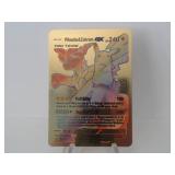 Pokemon Rare Gold Pikachu & Zekrom GX Rainbow
