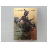 Pokemon Rare Gold Mewtwo GX