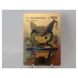 Pokemon Rare Gold Pikachu Mega Rayquaza