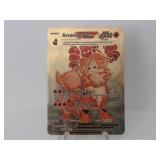 Pokemon Rare Gold Arcanine EX