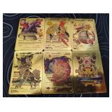 Pokemon Rare Gold Foil Cards Lot