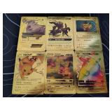 Pokemon Rare Gold Foil Cards Lot