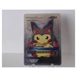 Pokemon Rare Silver Pikachu Mega Lucario