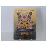 Pokemon Rare Gold Pikachu Mega Ampharos