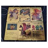 Pokemon Rare Gold Foil Cards Lot