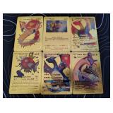 Pokemon Rare Gold Foil Cards Lot