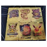 Pokemon Rare Gold Foil Cards Lot