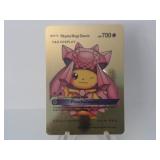 Pokemon Rare Gold Pikachu Mega Diancie