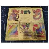 Pokemon Rare Gold Foil Cards Lot