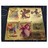 Pokemon Rare Gold Foil Cards Lot