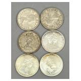 (6) Silver Canadian Dimes #2