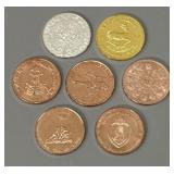 (7) One Ounce Tokens