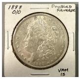 1888-O Double Reversed Vam15 Silver Morgan Dollar