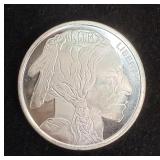 One Ounce Silver Round: Buffalo/Indian #3