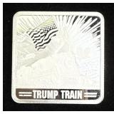 One Ounce Trump Train Silver Bar