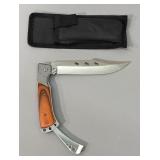 Swallowtail Folding Knife w/ Sheath