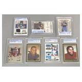 (7) Graded NFL Football Cards