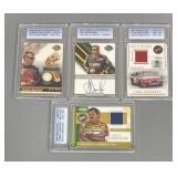 (4) Graded NASCAR Cards