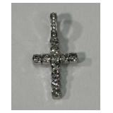 Sterling Plated Fashion Cross Pendant