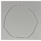 Sterling Silver Delicate Twisted Necklace