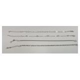 (4) Sterling Silver Adjustable Bracelets