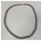 3-D Sterling Silver Necklace