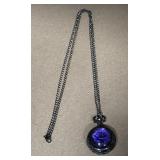 Purple Rose Mini Pocket Watch