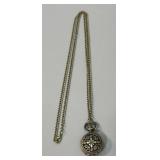 Filigree Star w/ Floral Design Mini Pocket Watch