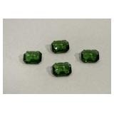(4) 10mm Lab Grown Emeralds