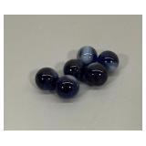 (6) Uranium UV 395 & 365 Reactive Marbles #1