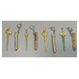 (4) Fantasy Key Chain Letter Openers