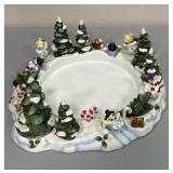 PartyLite P7870 Snowbell 3-Wick Candle Holder