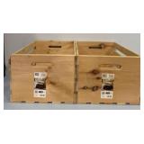 (2) Wood Crates