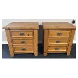 (2) Nightstands (tops need refinished)