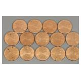 (14) 2025 Lincoln Pennies