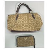 Matching Coach Bag & Wallet