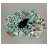 Mix Gemstones & (1) Obsidian Arrowhead
