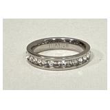 Titanium Ring W/ Zirconia Stones
