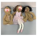 (3) Vintage Melissa & Doug Hand Puppets